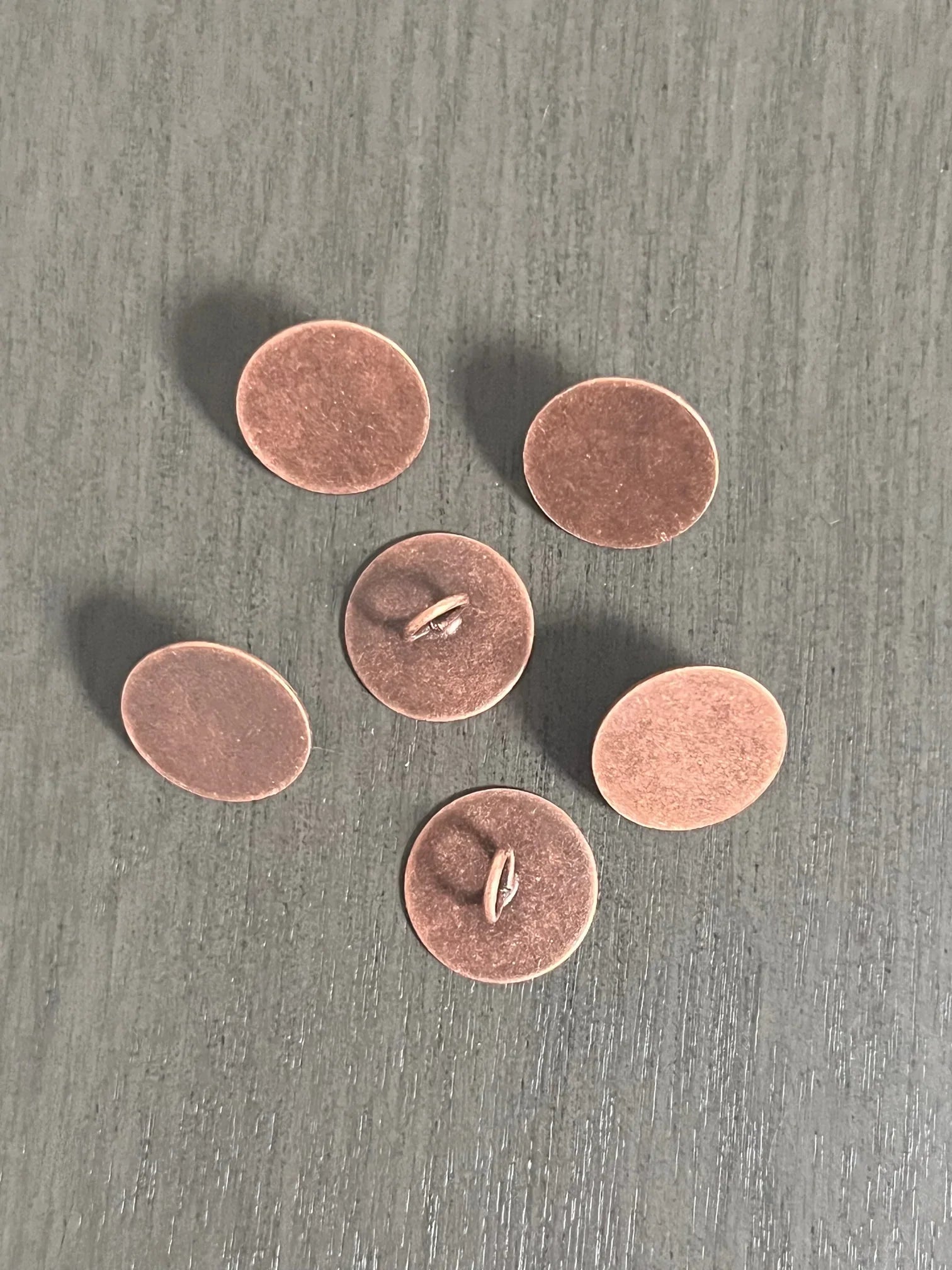 Metal Shanks 12.5 mm Dark Copper - Quanity 100