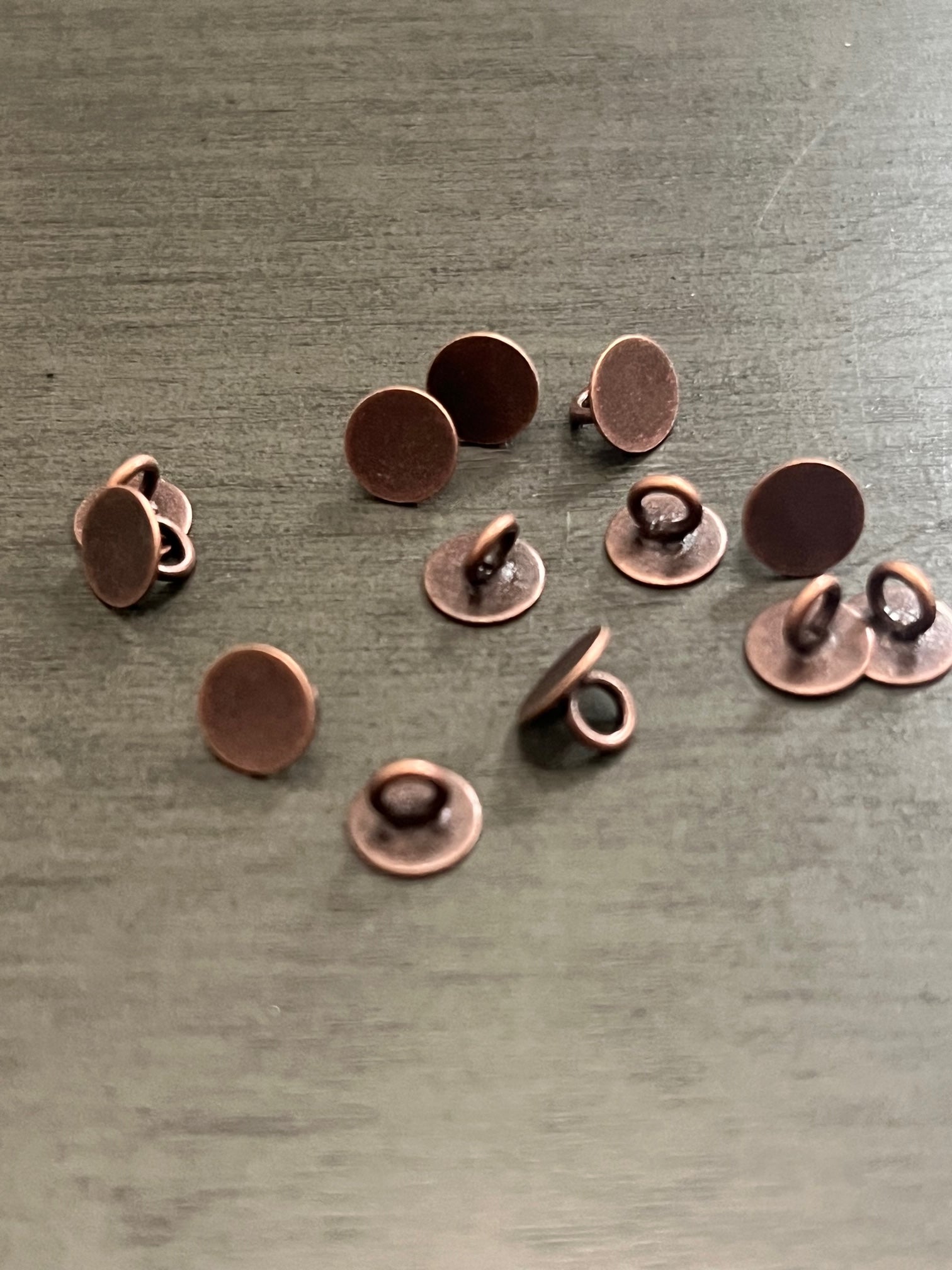 Metal Shanks 6 mm Dark Copper