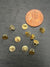 Jarrets en métal 6 mm dorés - Quantité 25