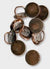 Tiges métalliques 10 mm Fil ou tige en cuir - Quantité 50